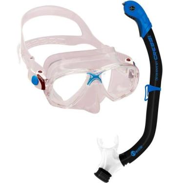 Imagem de Kit de Mergulho Máscara+Respirador Cressi Marea + Orion Dry, Transpare