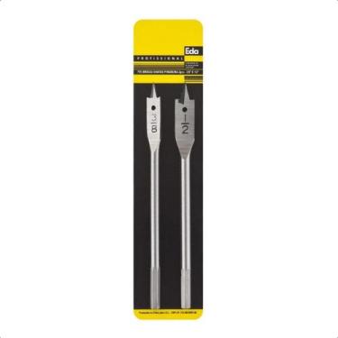 Imagem de Kit 2 Brocas Chatas Para Madeira 3/8'' E 1/2'' - EDA