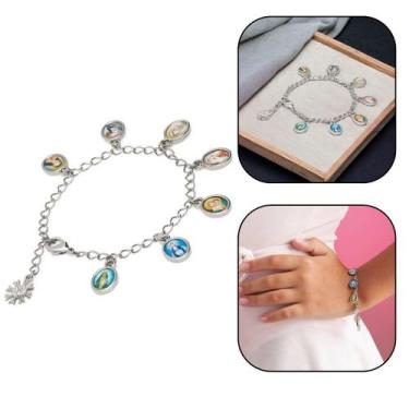 Imagem de Pulseira Infantil Santos Católicos em Metal Níquel - FORNECEDOR 1