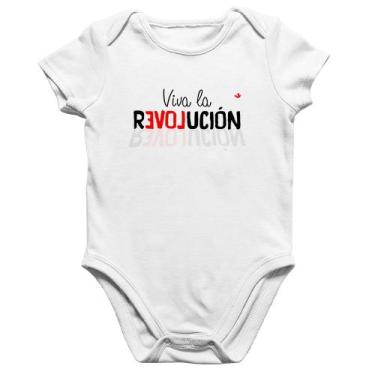 Imagem de Body Bebê Algodão Viva la Revolución - Foca na Moda, Branco, P