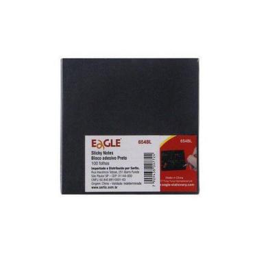 Imagem de Bloco Adesivo de Anotações Preto Eagle Sticker 75x75mm - 100 Folhas