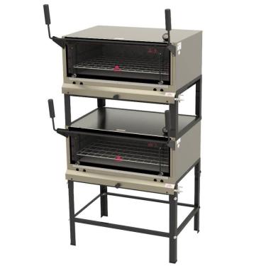 Imagem de Forno Industrial Duplo A Gás Progás PRP-860 DP S/KG Inox Pedra Refratária Abertura Guilhotina P45154