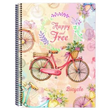 Imagem de Caderno Bike Universitário Escolar 400 Fls Arame Capa Dura - Maxima ca
