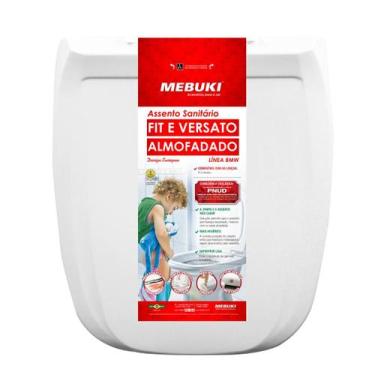 Imagem de Assento Sanitário Almofadado Retangular Savary Para Vaso Eternit 1.6gp
