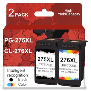 Imagem de ACETONER Cartuchos de tinta PG-275XL CL-276XL de substituição para impressoras Canon Ink 275 276 PG275XL CL276XL, compatíveis com PIXMA TS3500 TS3522 TS3520 TS3720 3722 TR4700 TR4720 TR4722 Preto, 1