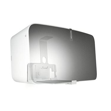 Imagem de Suporte de parede de alto-falante Vogel, universal e para Sonos Play – Som 3205 W para Play 5, Denon HEOS 5 e 7 e outros alto-falantes, branco (suporte único)
