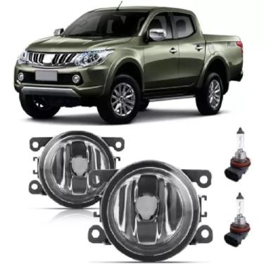 Imagem de Par Farol De Milha Universal L200 Triton 2017 2018 2019 2020 + Lâmpada