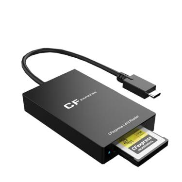 Imagem de Leitor de cartão CF Express USB C, adaptador de leitor de cartão tipo B compatível com todos os sistemas, USB 3.1 Gen 2 10Gpbs