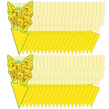 Imagem de Pacote com 40 armadilhas para fungos e mosquitos para uso interno em casa, armadilhas adesivas amarelas para mosquitos, armadilhas adesivas para plantas, fungos de dupla face, mosquitos, armadilhas