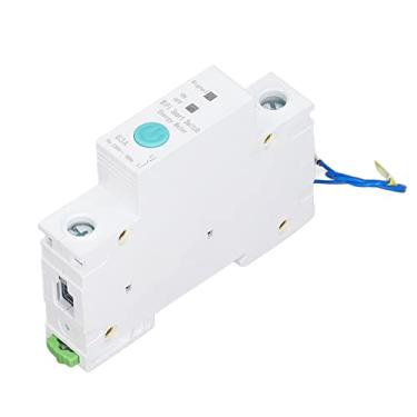 Imagem de Interruptor de Disjuntor Inteligente Wifi, Medidor de Energia Em Trilho DIN, Controle Sem Fio AC230V 1P 63A, Com Janela de Visualização, Estatísticas de Energia, Proteção contra