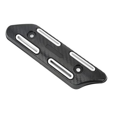 Imagem de Escudo Térmico Universal para Tubo de Escape, Faixa Ajustável, Protetor Anti-escaldadura, Mountain Bikes, Scooters, Preto (Branco)