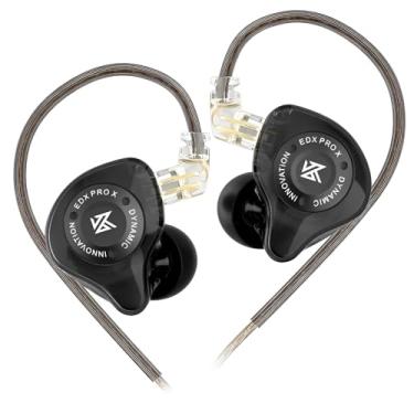 Imagem de Fone De Ouvido Profissional KZ EDX Pro X Intra-auricular, Driver Dinâmico Magnético Composto de 10mm, Cabo Substituível, Original - Perfeito para Cantores e Músicos - AlverSun