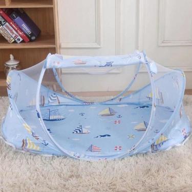 Imagem de Mosquiteiro Universal Infantil Dobrável E Portatil 110 Cm - TOP, Azul 