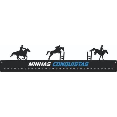 Imagem de Porta Medalha Hipismo Masculino Para Até 100 Medalhas - QUADRO DE MEDA