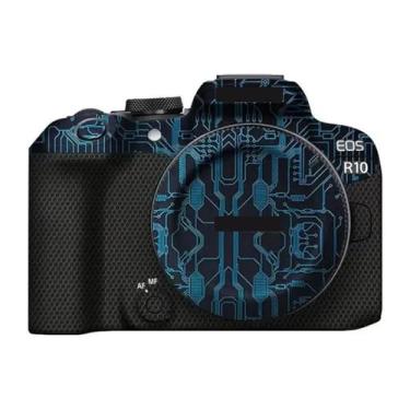 Imagem de Película protetora premium para câmera premium antirarranhões para Canon EOS R10 (azul circuito)
