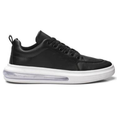 Imagem de Tênis Sneaker Casual Masculino Airconfort Preto - Raphaello Footwear, 