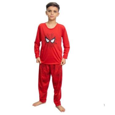 Imagem de Pijama Infantil Masculino Inverno - SLEEP PIJAMAS, Homem aranha, 4 ANO