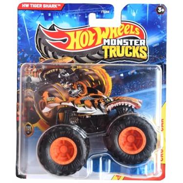 Imagem de Hot Wheels Monster Trucks Tiger Shark, Includes Crushed Car 1:64 Scale die cast