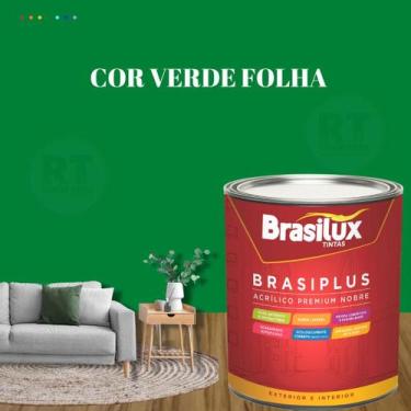 Imagem de Tinta Semi Brilho Verdes Parede 800ml Brasiplus Acrílica Lavável. - BR