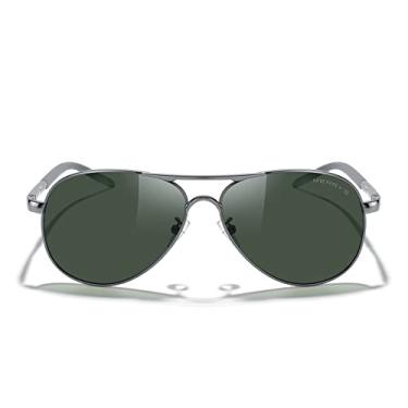 Imagem de MERRY'S Óculos de sol masculinos polarizados, armação inquebrável UV400 S8513, Gray Frame/Gray Bridge/G15 Lens