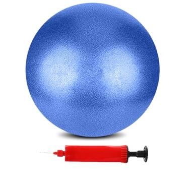 Imagem de BAIMAN Mini bola de ioga para exercícios de pilates, pequena bola inflável de 15 cm, equipamento de treinamento básico e fisioterapia, com bomba (azul)
