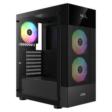 Imagem de Gabinete Gamer Gamdias Aura GC5 ARGB 3 Fans 120mm MidTower Vidro Tempe