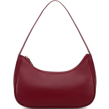 Imagem de Bolsa de ombro moderna para mulheres fofas Hobo Tote Mini Clutch Underarm Purse para uso diário/trabalho/viagem/passeios casuais, Cereja