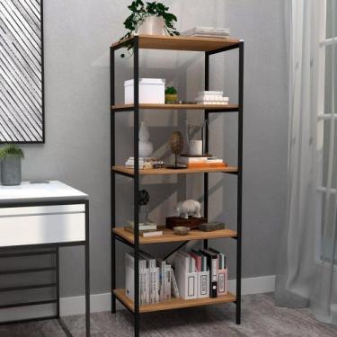 Imagem de Armario Multiuso Industrial Mineta com 5 Prateleiras Preto - CasaH