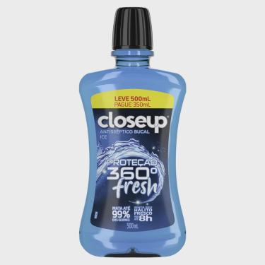 Imagem de Antisséptico bucal closeup ice proteção 360 fresh com álcool 500ML