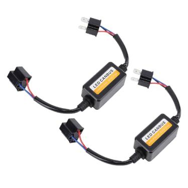 Imagem de 2pcs H4 LED CANbus Decodificador Com Conectores AMP Plug and Play, Evita Códigos de Erro e Cintilação