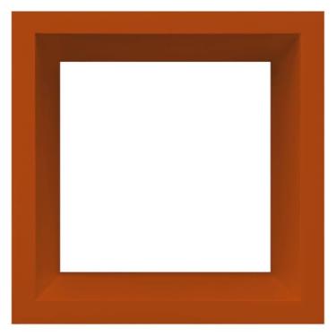 Imagem de Nicho Decorativo Colorido em Mdf Laqueado para Parede - 20x20x12cm Cor:TERRACOTA;Tamanho:20X20X12 CM