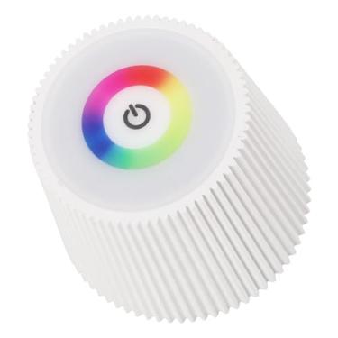 Imagem de Lâmpada de Garrafa de LED Plissada Com 4 Modos de Luz, Luz RGB, Luz Noturna Sem Fio de 2000mAh para Barra de café, Família, Carregamento USB (WHITE)