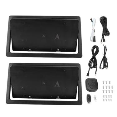 Imagem de 2PCS Placa Flipper Com Controle Remoto, Molduras de Placa, Suporte de Placa Elétrica, para a Placa Dos EUA