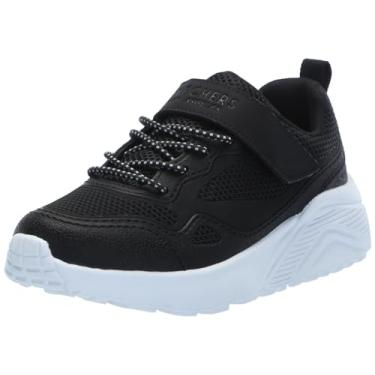 Imagem de Skechers Tênis infantil Uno Lite-Worlo, Preto/branco, 12 Little Kid