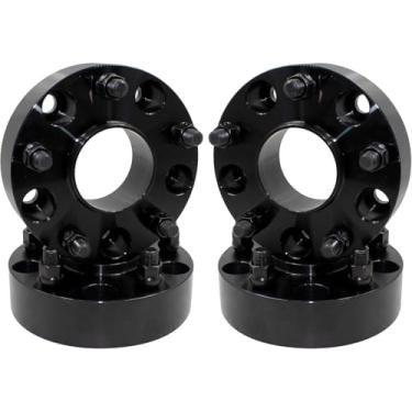 Imagem de Wheel Accessories Parts 4 adaptadores de espaçadores de roda de 4,45 cm 5 em 5,50 | Hub Centric de 77,8 mm | M14 porcas de 1,50 | 5 x 5,50 | Pinos de 14 x 1,50 para Ram 1500 2019 + 1500 Classic