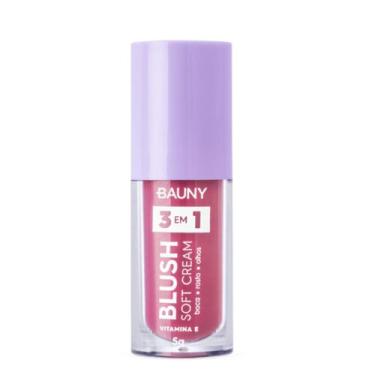 Imagem de Blush Líquido Soft Cream 3 em 1 5g  Bauny - Bauny Cosméticos