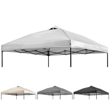 Imagem de NINAT Cobertura de tenda pop-up superior de substituição de 3 x 3 m com saída de ar, à prova d'água para jardim, pátio, pavilhão, sombra de sol (apenas parte superior), branco