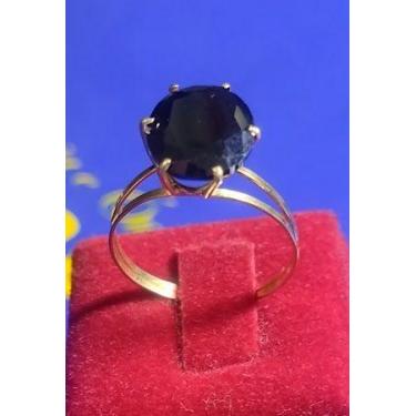 Imagem de Anel Pedra Onix debutante 12 mm x 10 mm Solitário Ouro 18 Kilates 2.80