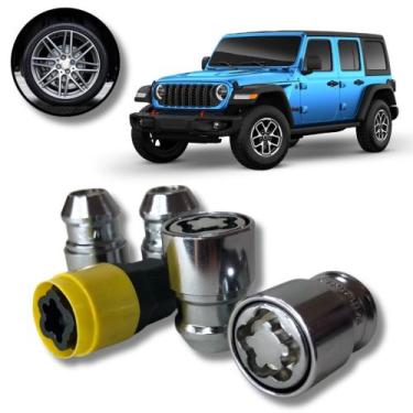 Imagem de Kit Trava Porca / Parafuso Roda Antifurto Cabeça Giratória 1005 Jeep W