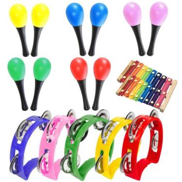 Imagem de Kit Infantil Educativo KIDS com 12 Instrumentos Liverpool, Variadas