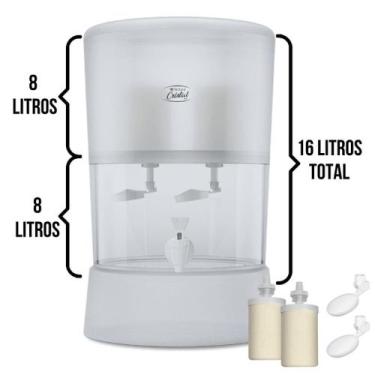 Imagem de Filtro Purificador de Água Stefani Cristal 8 Litros - Ceramica Stefani