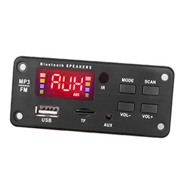 Imagem de 7-18V Car MP3 AUX FM Board Módulo de decodificação de áudio Cartão TF Rádio USB com controle remoto