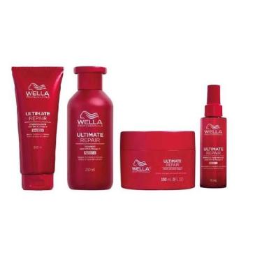 Imagem de Kit Wella Ultimate Repair Shamp + Cond + Másc + Óleo95ml