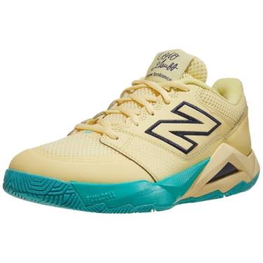 Imagem de New Balance FuelCell Delray V2 Tênis feminino, Pergaminho/Nb azul-marinho, 11 Wide