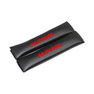 Imagem de Almofadas de Ombro para Cinto de Segurança (Couro Carbono) - Haval H6,