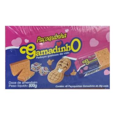 Imagem de Paçoquinha Gamadinho Caixa 800g C/40 Unidades de 20g - Dadinho