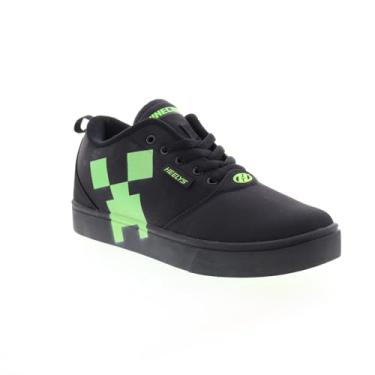 Imagem de HEELYS Tênis masculino Pro 20 Minecraft com salto com rodas, Preto/Verde, 42
