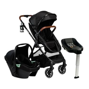 Imagem de ABC Design, Carrinho Duo Street Black + Base Isofix, Bebê Conforto e Adaptador 0 a 22Kg - ABC Design