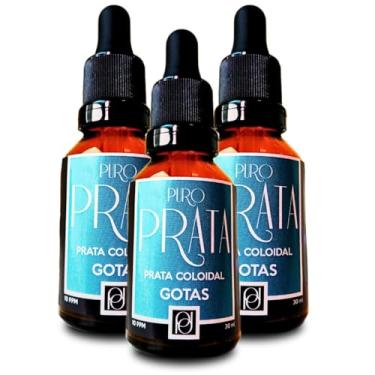 Imagem de Prata Coloidal 20ppm 30ml Compre 2 Cortesia 1! Certificado de Autenticidade 99,99% Pureza Água de Prata