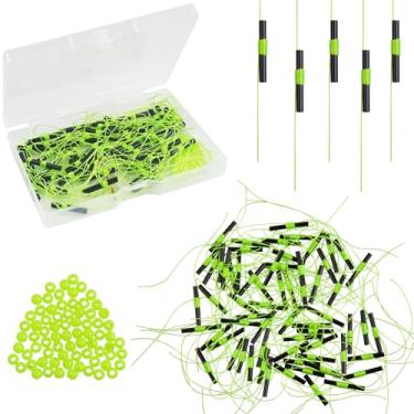 Imagem de JSHANMEI Bobber Stops, boias de pesca, rolhas para linha de pesca, nós de corda com contas (50 peças)
